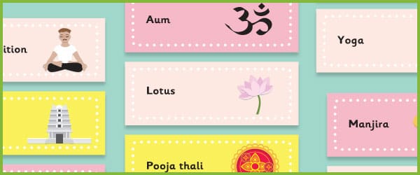 Hinduism Topic Word Cards