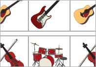Complete The Pattern Worksheets – Musical Instruments