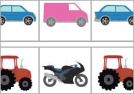 Complete The Pattern Worksheets – Vehicles