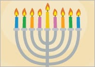Hanukkah A4 Poster