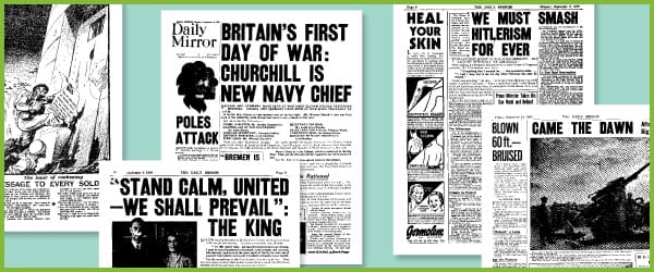 World War II Historic Newspaper Reports