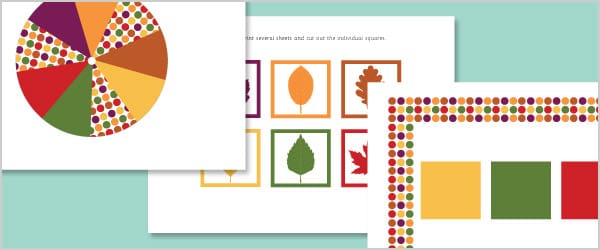 Autumn Leaves Colour Matching Game / Activity