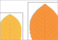 Autumn Leaves Cut-Outs for Size Ordering
