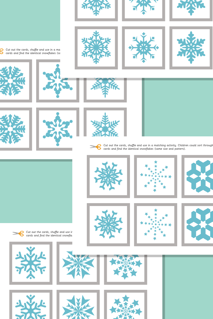Snowflakes Matching Pairs