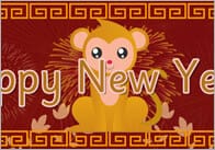 Chinese New Year Banner (Year of the Monkey)