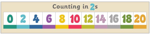 Counting in 2s Banner