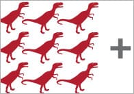Dinosaur Addition Worksheets