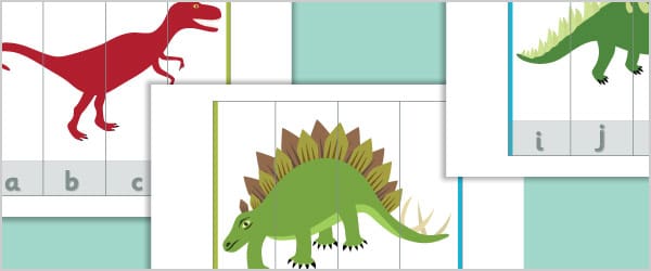 Dinosaur Alphabet Puzzles