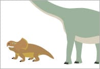 Dinosaur Cut-Outs for Size Sorting