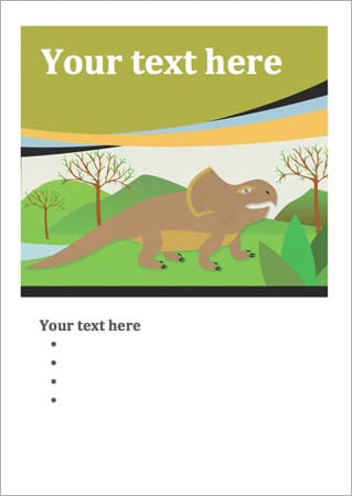 Dinosaur Editable Poster