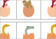Dinosaur Egg Sequence & Patterns Worksheet