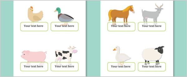 Farm Animal Self-Registration Labels