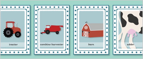 Farm Snap Cards With Words