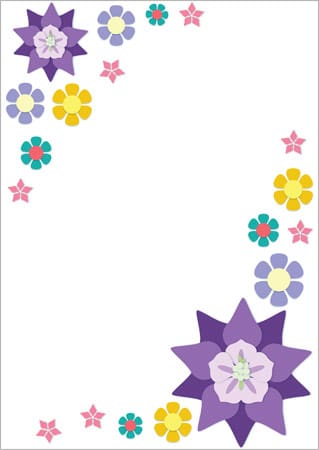 Floral Notepaper / Page Border