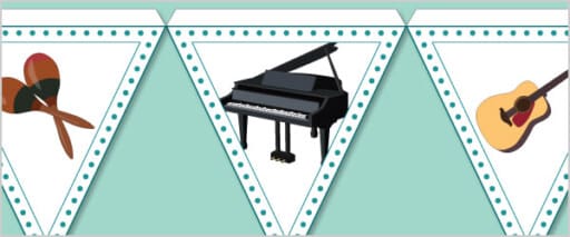 Instrument Banting Example Musical Instruments Bunting