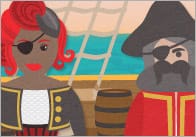 Pirate Editable Poster