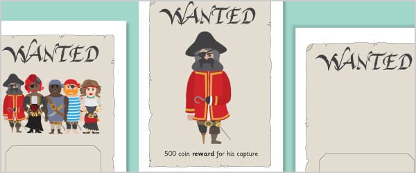 Pirate ‘Wanted’ Posters