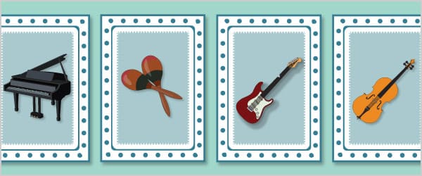 Musical Instruments Snap Cards / Matching Pairs