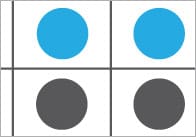 Blue & Black Dotted Tens Frames