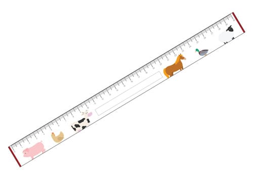 Farm Animals Printable Rulers