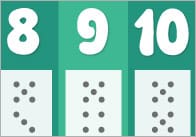 Numbers and Dots Number Tracks 0-10