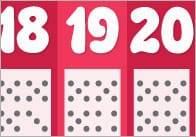 Numbers and Dots Number Tracks 0-20