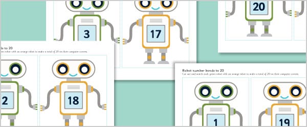 Robot Number Bonds to 20