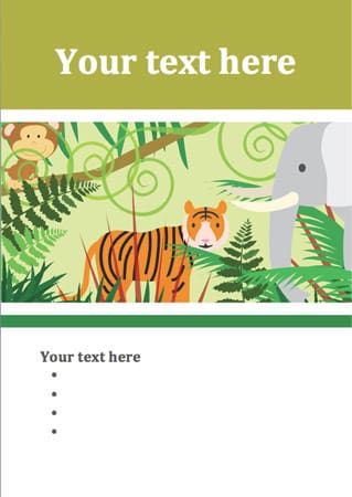 Jungle Editable Poster