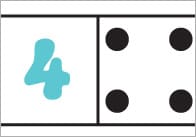 Numbers and Dots Dominoes