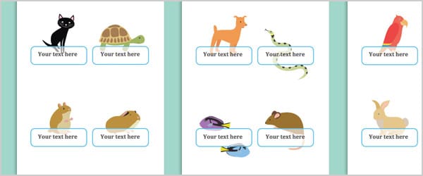 Pets Self-Registration Labels