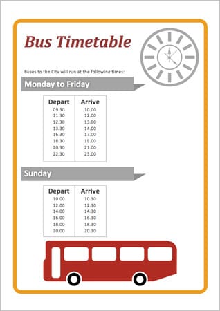 Bus Station Timetable