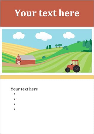 Editable Farm Poster