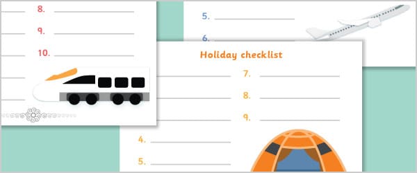 Holiday Checklist