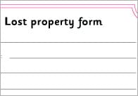 Lost Property Form
