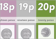Coin Number Tracks To 20p (UK)