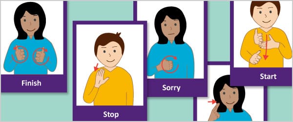 British Sign Language Flash Cards