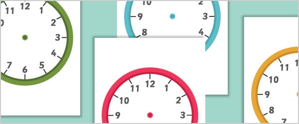 Blank Clock Templates