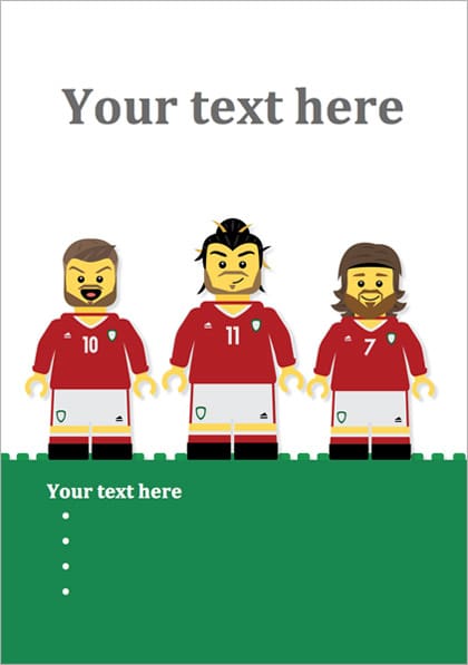 Welsh Footballers A4 Editable Poster