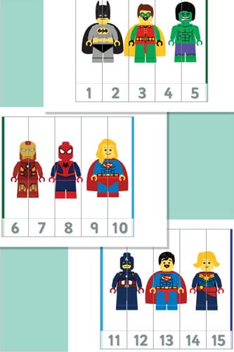 Superhero Number Puzzles