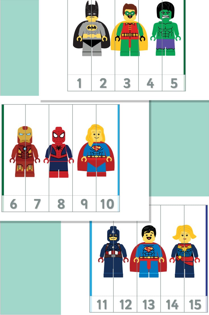 Superhero Number Puzzles
