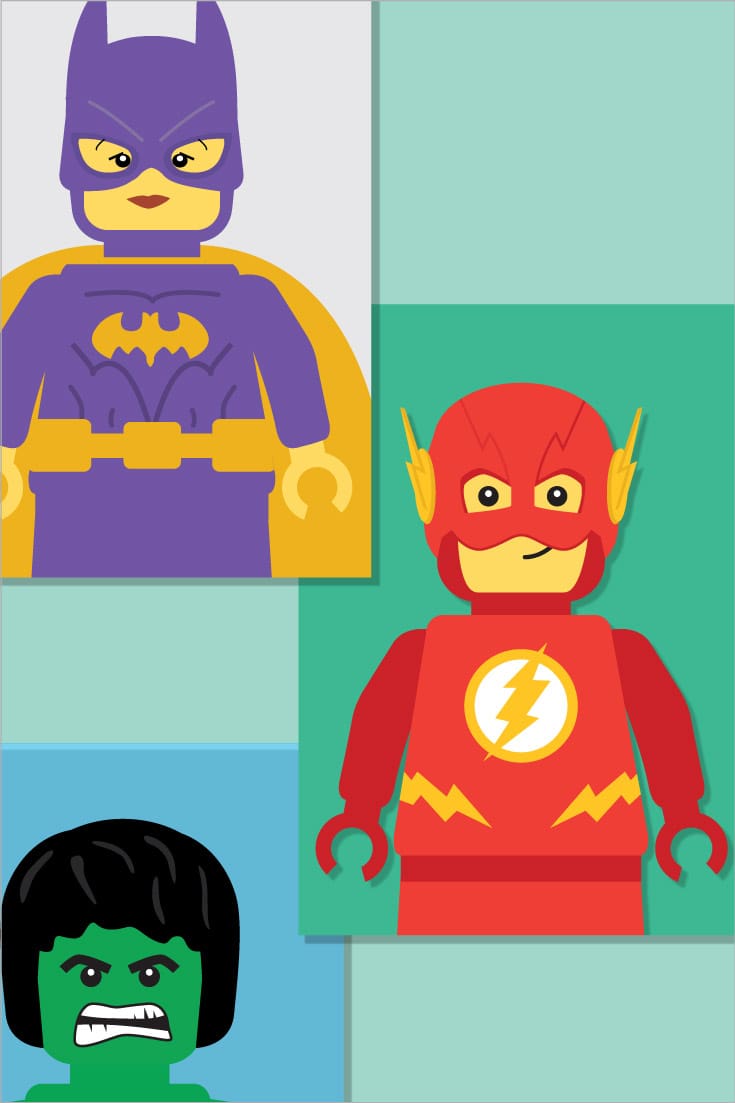 A4 Superhero Prints: Bedroom Decor or Classroom Displays