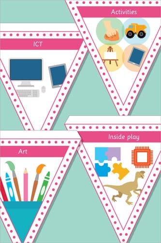 Visual Timetable Bunting