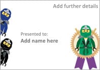 Editable Ninja Themed Certificate