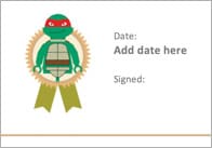 Editable Turtle Themed Certificates