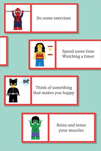 Superhero Anger Management Labels