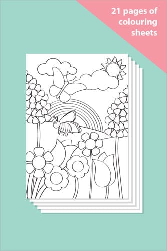 Minibeasts Colouring In Sheets - Mindfulness Resource