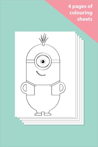 Minion Colouring In Sheets - Mindfulness Resource
