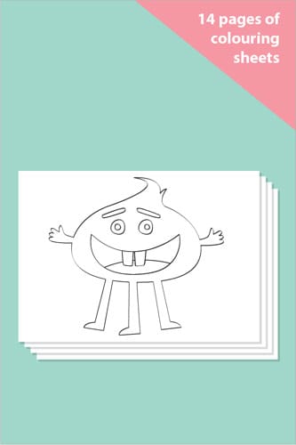 Monster Colouring In Sheets - Mindfulness Resource