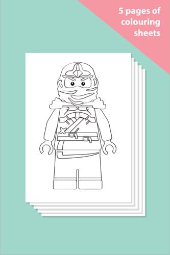 Ninjas Colouring In Sheets - Mindfulness Resource