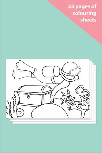 Under the Sea Colouring In Sheets - Mindfulness Resource